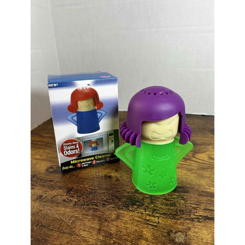 Angry Mama Microwave Cleaner Open Box Vinegar Steam Kitchen Cleaning Gadget - Picture 4 of 12